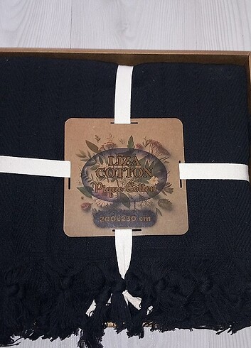 Beden siyah Renk Yatak örtüsü,pike 200x220cm lira cotton