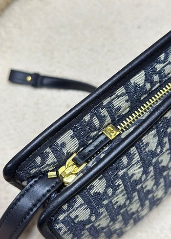 Beden lacivert Renk Dior Fermuarlı Denim Kadın Çanta