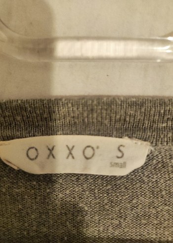 Gri Düğmeli Kadın Hırka - Görsel 3