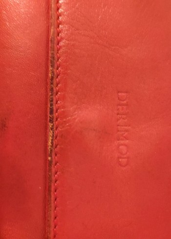 Kırmızı Deri Kadın Cüzdanı Tokalı - Görsel 6