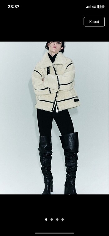 zara suni biker mont