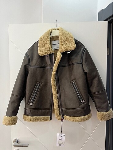 Bershka biker mont içi süni kürk