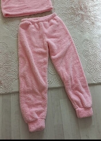 l Beden pembe Renk Polar pijama takimi