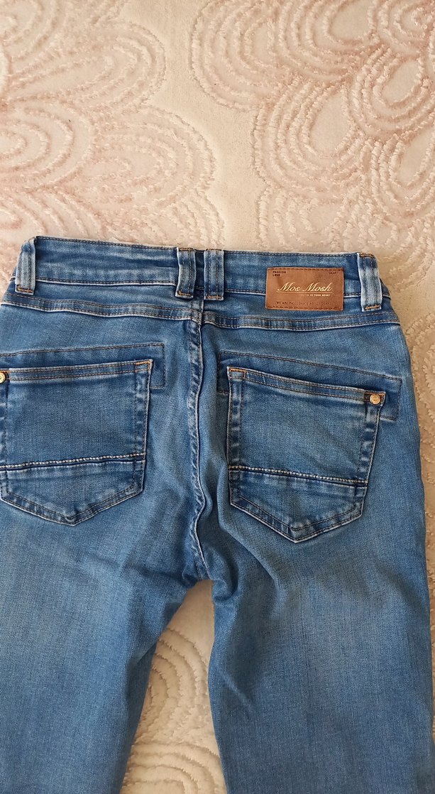 Kadın Mavi Denim pantolon mos mosh marka 25 beden — görsel 3/5