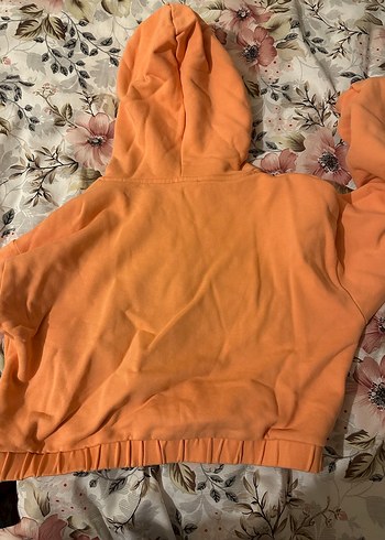 Les Benjamins Turuncu Kapüşonlu Kadın Sweatshirt - Görsel 5