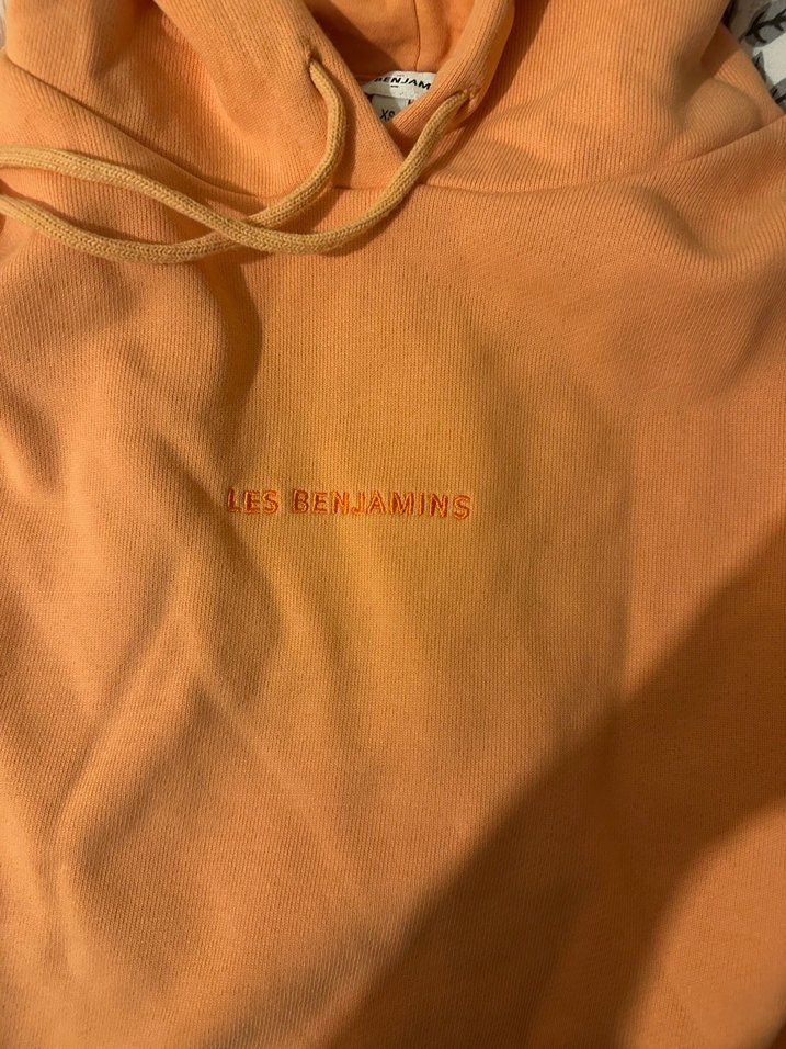 Les Benjamins Turuncu Kapüşonlu Kadın Sweatshirt - Görsel 2