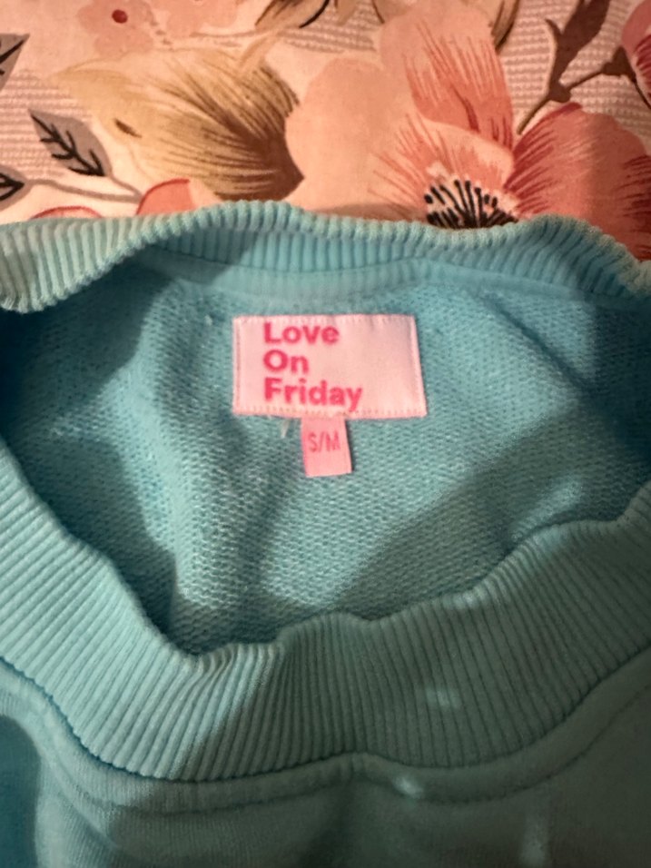 Turkuaz Kadın Sweatshirt Uzun Kollu Rahat Kesim - Görsel 3