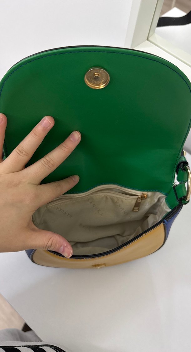 Manuka Çok Renkli Deri Kadın Çanta - Görsel 2