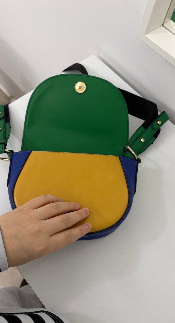 Manuka Çok Renkli Deri Kadın Çanta - Görsel 3