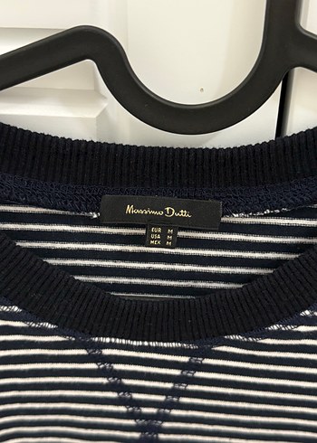 Çizgili Pamuklu Kadın Sweatshirt - Görsel 3