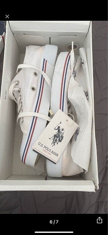 38 Beden beyaz Renk Us Polo unısex ayakkabı