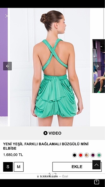 Kikiriki Kikiriki Yeşil Elbise