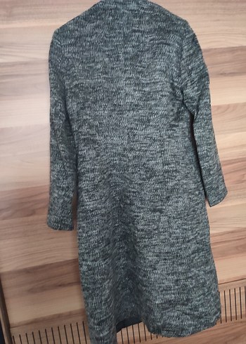 Gri Uzun Kemerli Kadın Kaban - Görsel 3