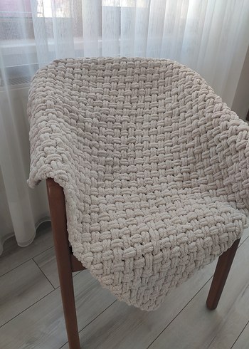 Bej Örgü Çocuk Battaniyesi - Görsel 2