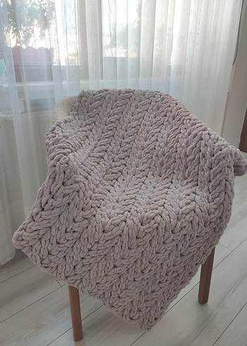 Gri Örgü Bebek Battaniyesi - Görsel 3