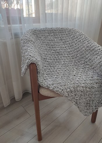 Gri Örgü Çocuk Battaniyesi - Görsel 2