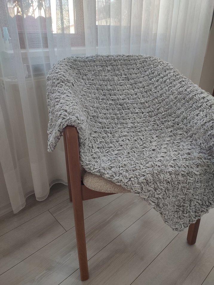 Gri Örgü Çocuk Battaniyesi - Görsel 2