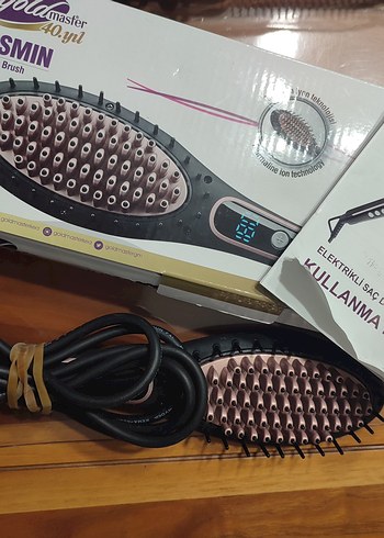 goldmaster Kahverengi Saç Düzleştirici Fırça - Görsel 2