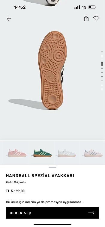 36 Beden Adidas etiketli Ayakabı