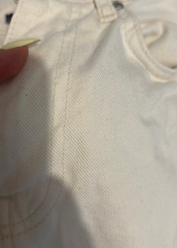 34 Beden beyaz Renk Beyaz Midi Normal Kesim Keten Kot