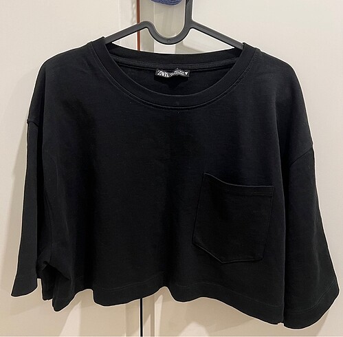 Zara Oversize Crop Tişört