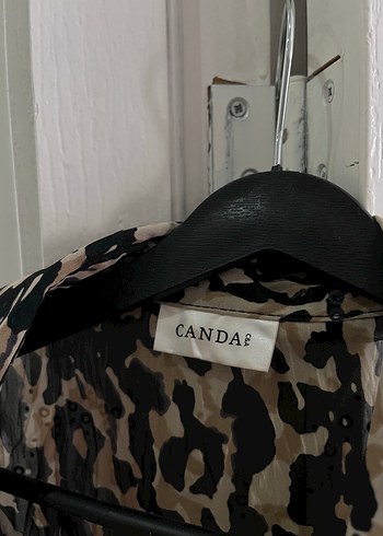 Leopar Desenli Transparan Kadın Gömlek - Görsel 3