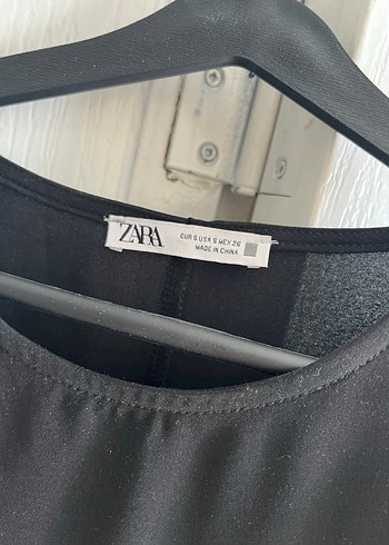 Zara Siyah Uzun Kollu Kadın Elbise - Görsel 2