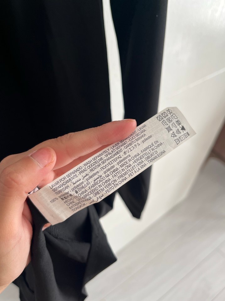 Zara Siyah Uzun Kollu Kadın Elbise - Görsel 3