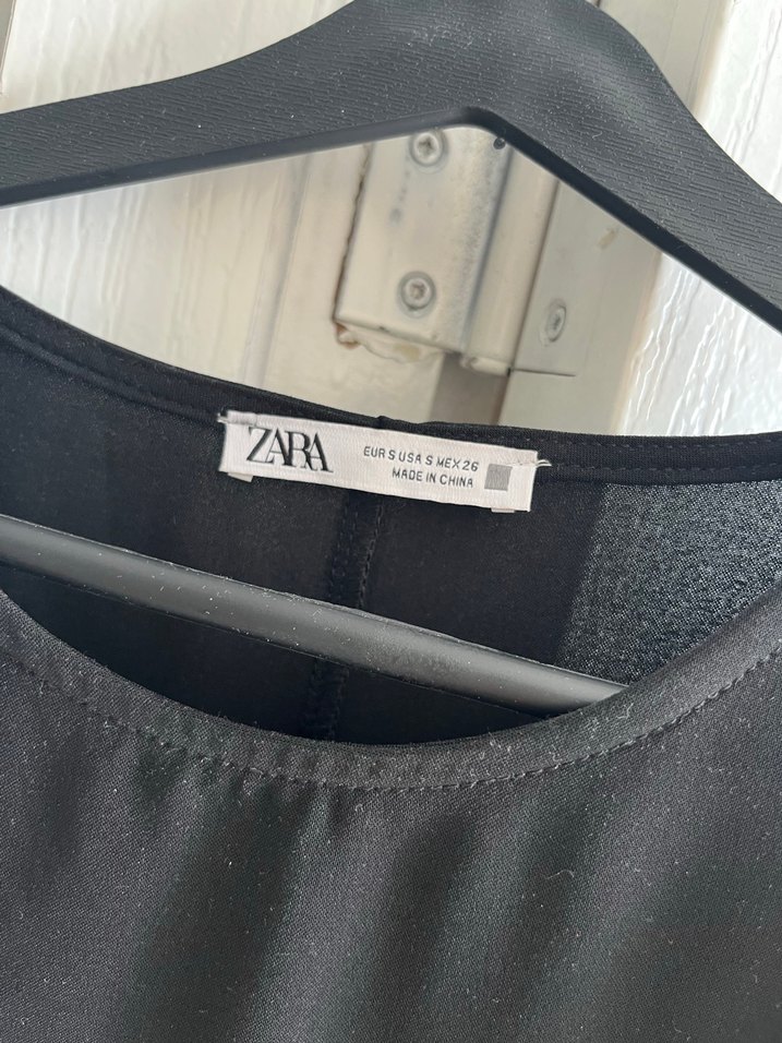 Zara Siyah Uzun Kollu Kadın Elbise - Görsel 2