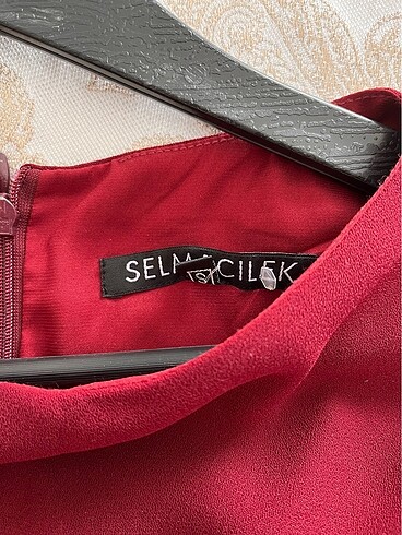 s Beden SELMA ÇİLEK BORDO ELBİSE