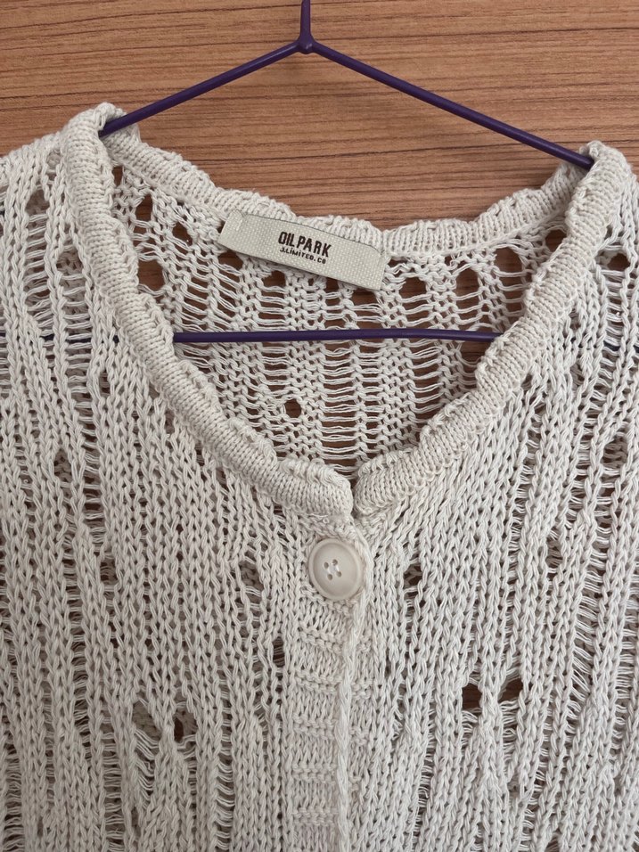 Örgü Kadın Hırka Uzun Kollu - Görsel 2