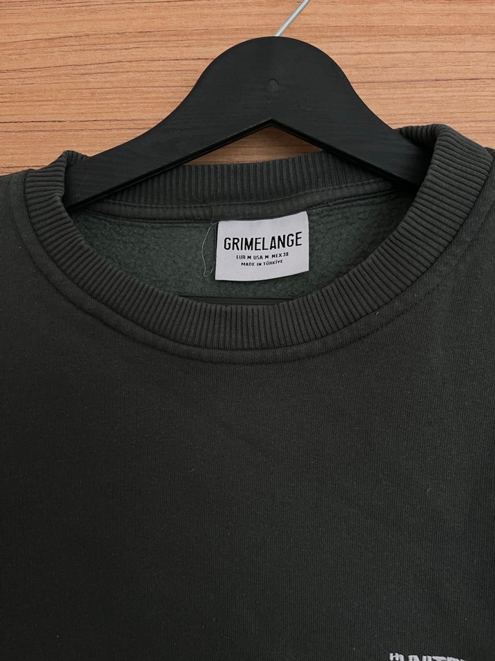 Haki Kadın Oversize Sweatshirt - Görsel 2