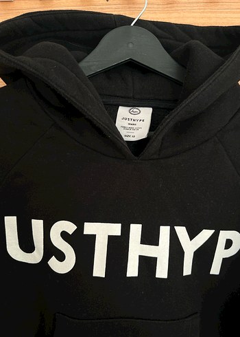 Siyah Kapüşonlu Oversize Sweatshirt - Görsel 2