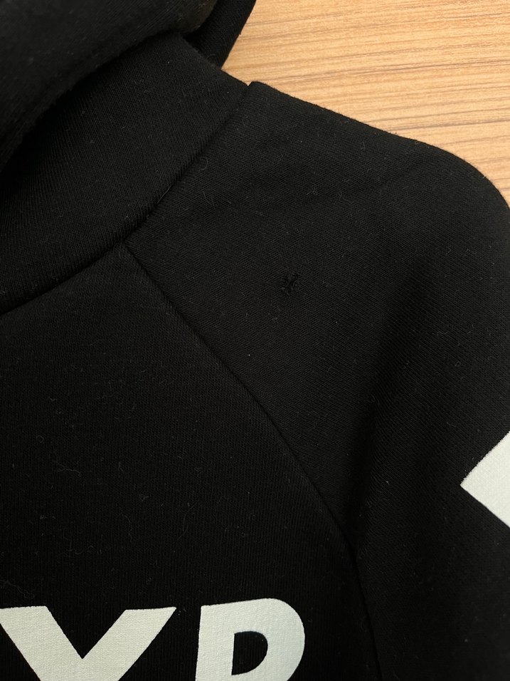 Siyah Kapüşonlu Oversize Sweatshirt - Görsel 3