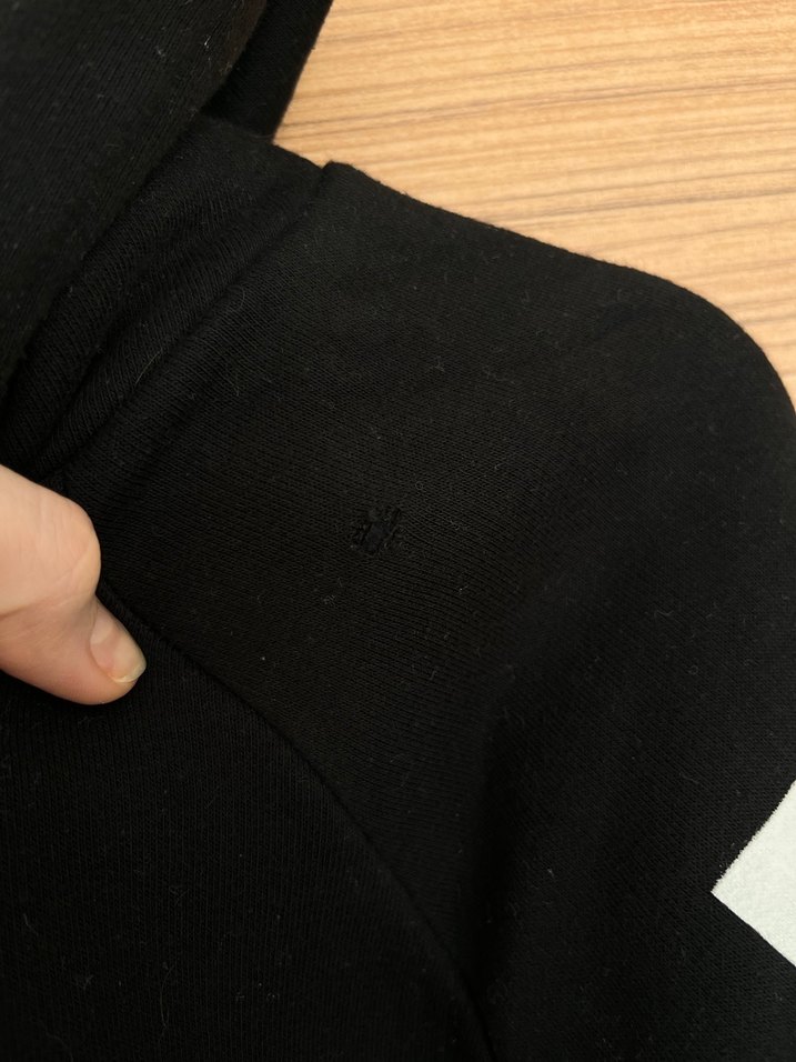 Siyah Kapüşonlu Oversize Sweatshirt - Görsel 5