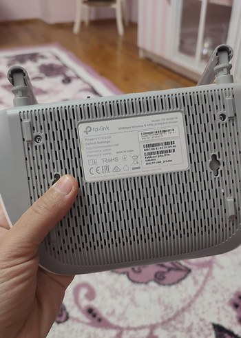 Beyaz TP-Link Kablosuz adsl modem - Görsel 2