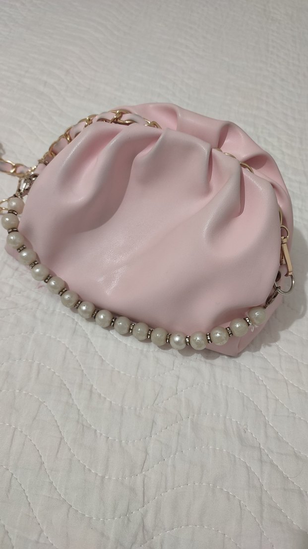 Pembe inci detaylı Kadın Çanta - Görsel 3