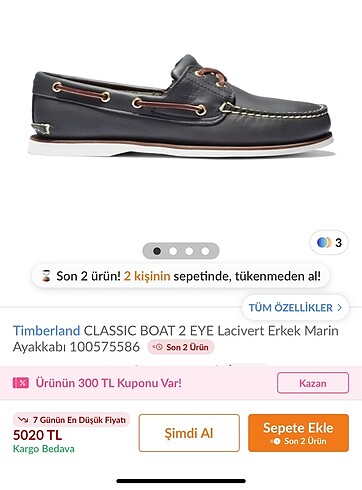 Timberland deri Loafer ayakkabı
