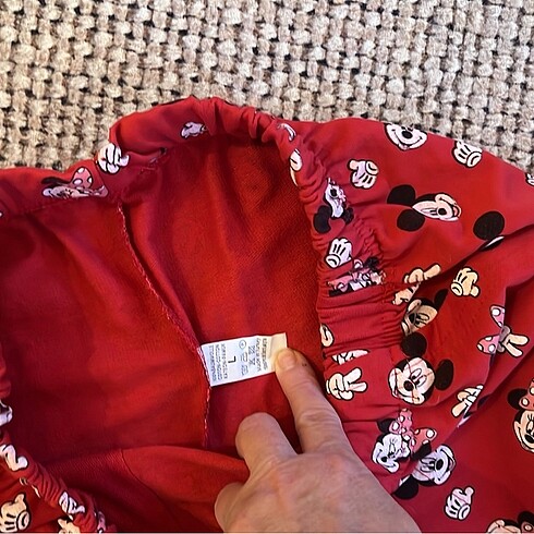 l Beden Pamuklu mickey minnie sıfır alt