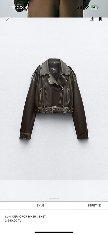 Zara biker ceket