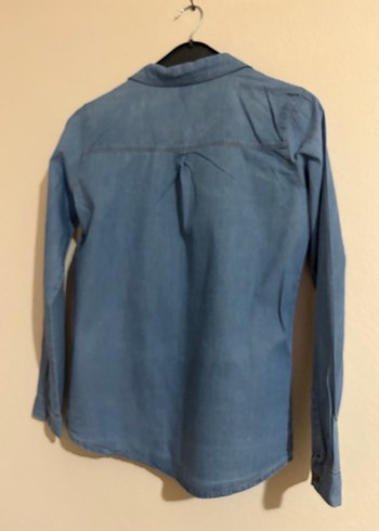 Mavi çocuk Denim Gömlek, Düğmeli, Rahat Kesim - Görsel 5