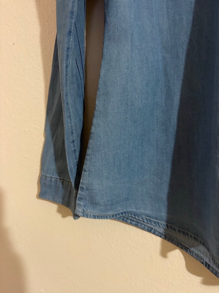 Mavi çocuk Denim Gömlek, Düğmeli, Rahat Kesim - Görsel 4