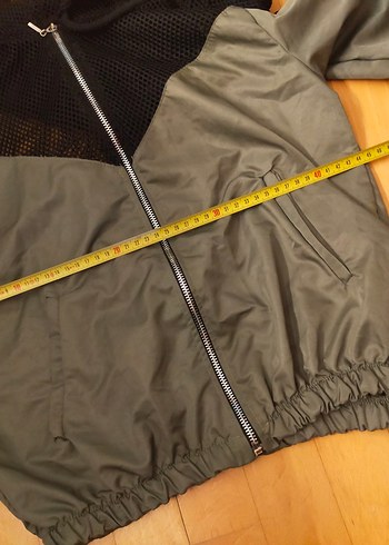 fileli kapüşonlu yağmurluk - Görsel 5
