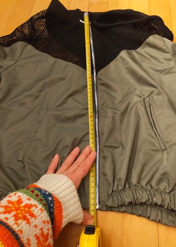 fileli kapüşonlu yağmurluk - Görsel 6