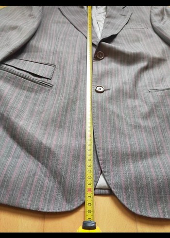 Gri Düğmeli Kadın Blazer Ceket - Görsel 5