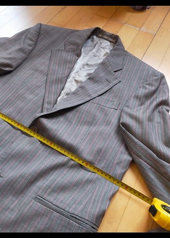 Gri Düğmeli Kadın Blazer Ceket - Görsel 6