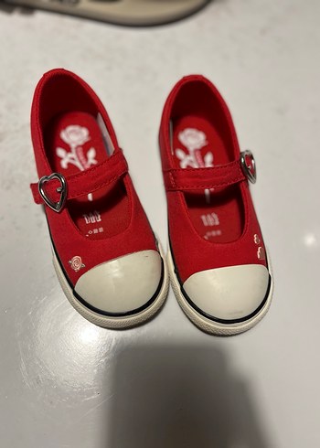 Converse Kız Çocuk Kırmızı Tokalı Babet - Görsel 3