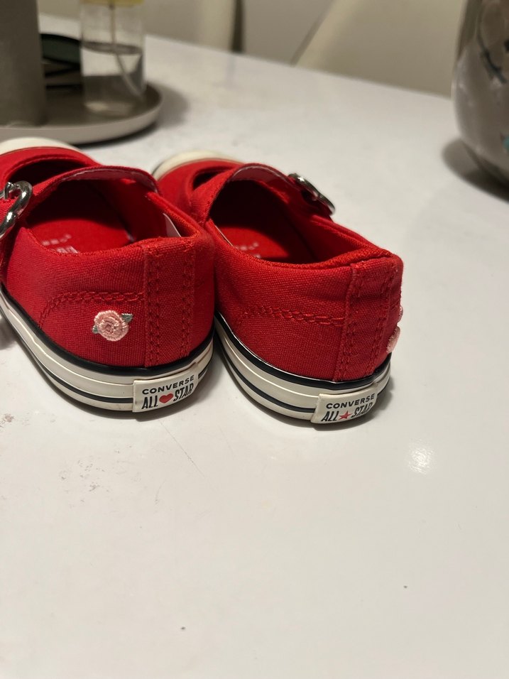 Converse Kız Çocuk Kırmızı Tokalı Babet - Görsel 4