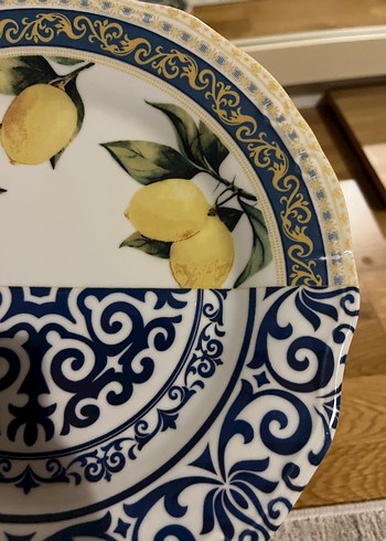 Karaca Limon desenli dekoratif tabak - Görsel 4