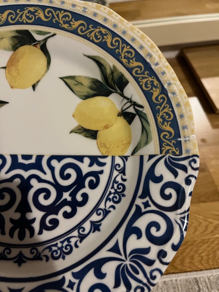 Karaca Limon desenli dekoratif tabak - Görsel 4